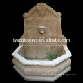 Popular factory supplied antique stone lion head wall fountain for outdoor decoration